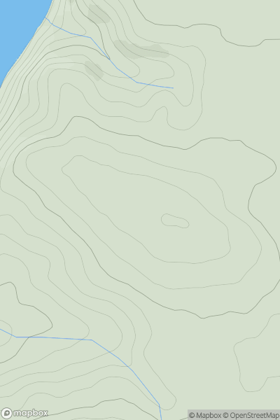 Thumbnail image for Babbacombe Hill showing contour plot for surrounding peak