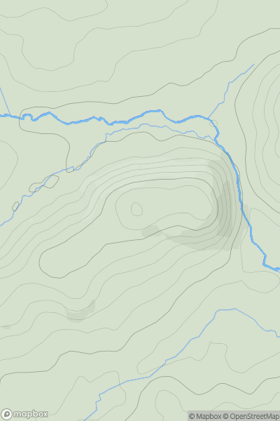 Thumbnail image for Holbeam Hill showing contour plot for surrounding peak