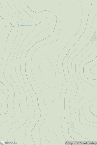 Thumbnail image for Castle Dore Hill showing contour plot for surrounding peak