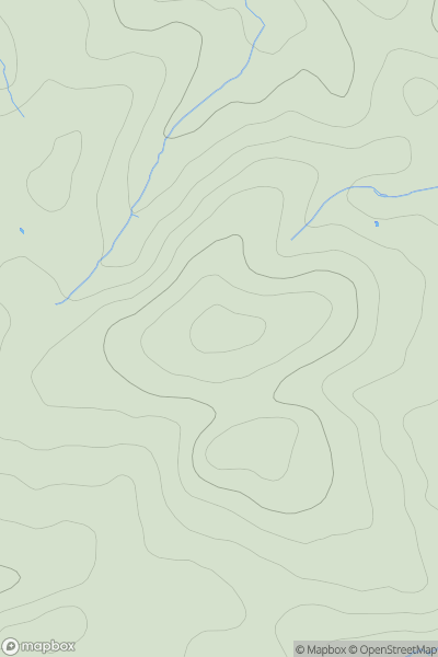 Thumbnail image for Afton Tor showing contour plot for surrounding peak