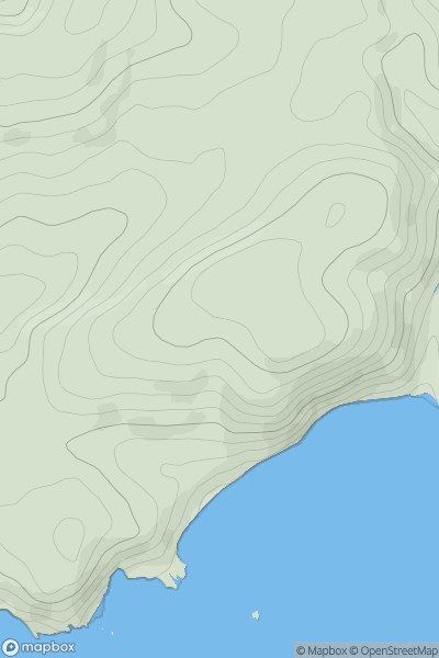 Thumbnail image for Wellswood Hill showing contour plot for surrounding peak