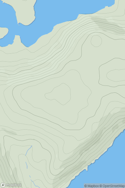 Thumbnail image for Maker Heights showing contour plot for surrounding peak