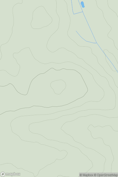 Thumbnail image for Goonabarn Hill showing contour plot for surrounding peak