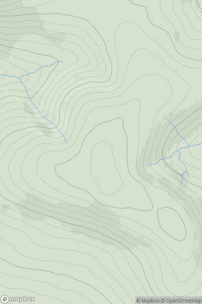Thumbnail image for Hods Hill showing contour plot for surrounding peak