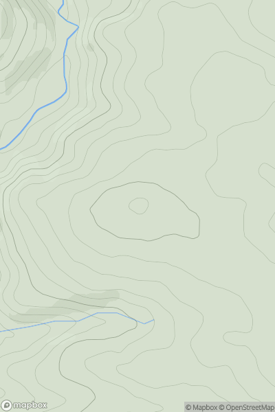 Thumbnail image for Cumble Tor showing contour plot for surrounding peak