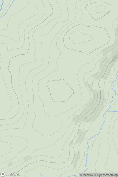 Thumbnail image for Kingole Hill showing contour plot for surrounding peak