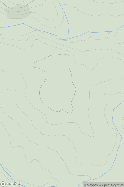 Thumbnail image for Nethercott Hill showing contour plot for surrounding peak