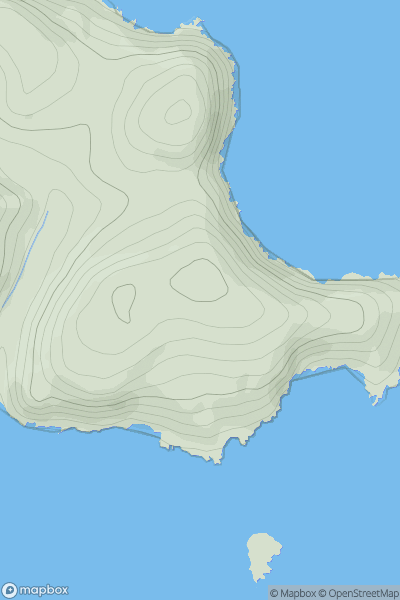 Thumbnail image for Hope's Nose Hill showing contour plot for surrounding peak