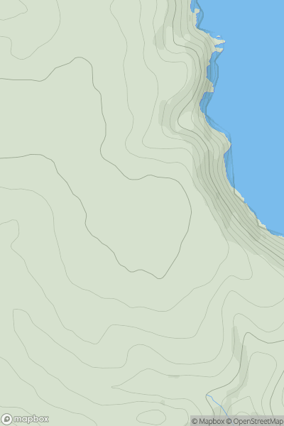 Thumbnail image for Lobb's Shop Hill showing contour plot for surrounding peak