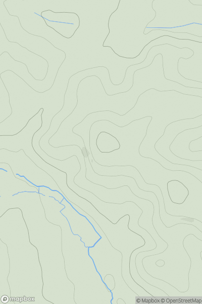 Thumbnail image for Kennford Hill showing contour plot for surrounding peak