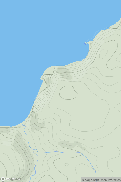Thumbnail image for Penhalt Cliff showing contour plot for surrounding peak