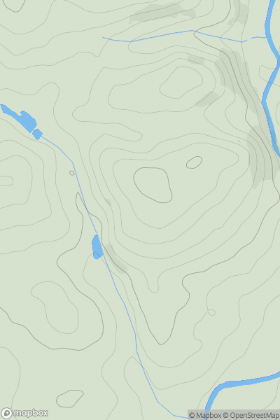 Thumbnail image for Finlake Hill showing contour plot for surrounding peak