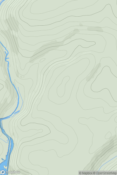Thumbnail image for Penarthtown Hill showing contour plot for surrounding peak