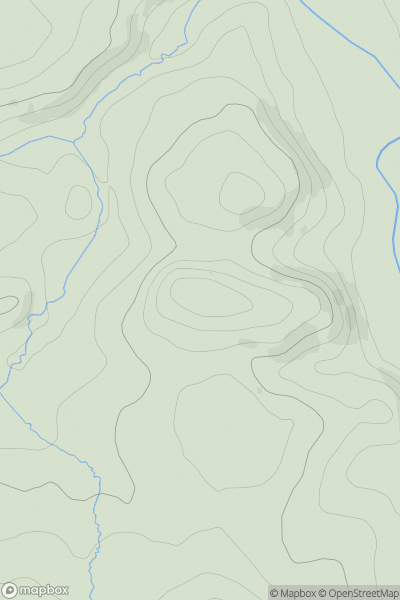 Thumbnail image for Tent Hill showing contour plot for surrounding peak