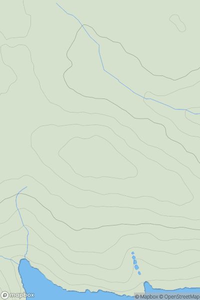 Thumbnail image for Carlyon Hill showing contour plot for surrounding peak