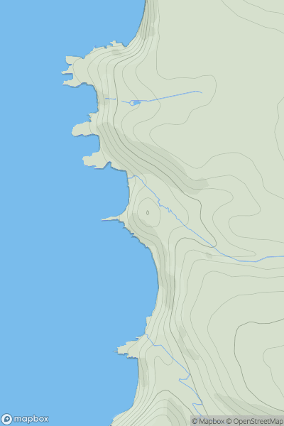 Thumbnail image for St Catherine's Tor showing contour plot for surrounding peak
