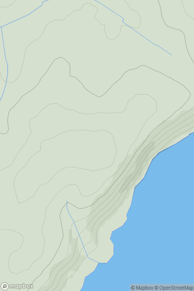 Thumbnail image for Curgurrell Hill showing contour plot for surrounding peak