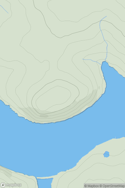 Thumbnail image for Cant Hill showing contour plot for surrounding peak