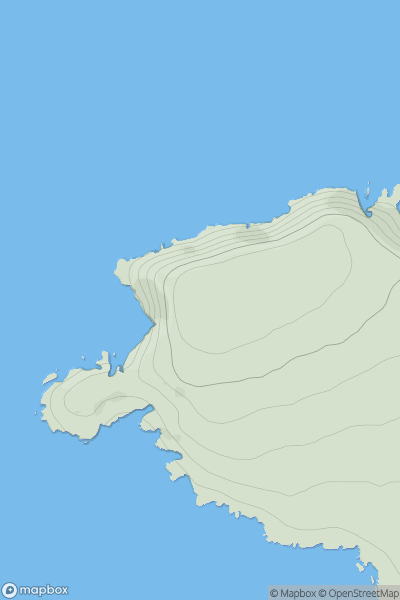 Thumbnail image for Trevose Head showing contour plot for surrounding peak