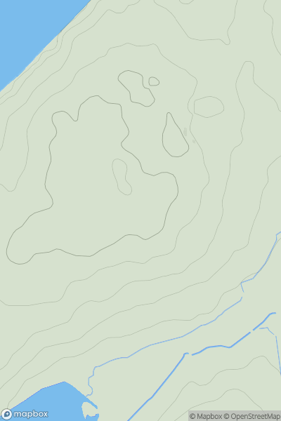 Thumbnail image for St Ives Bay Sands showing contour plot for surrounding peak