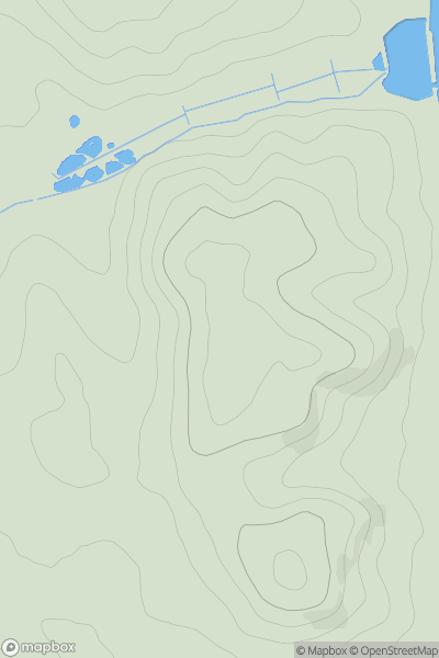 Thumbnail image for Cofton Hill showing contour plot for surrounding peak