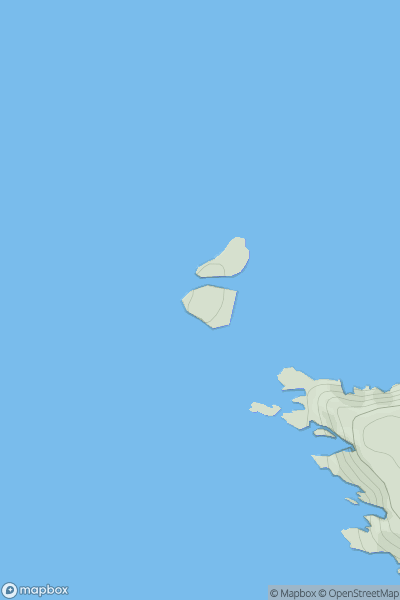 Thumbnail image for Carter's Rocks South showing contour plot for surrounding peak