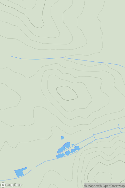 Thumbnail image for Easter Hill showing contour plot for surrounding peak