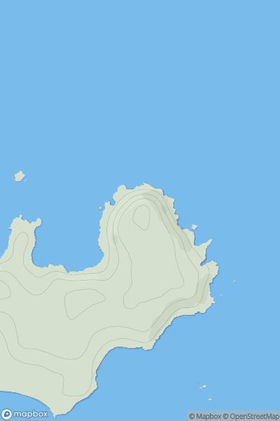 Thumbnail image for Chapel Down (St Martin's) showing contour plot for surrounding peak