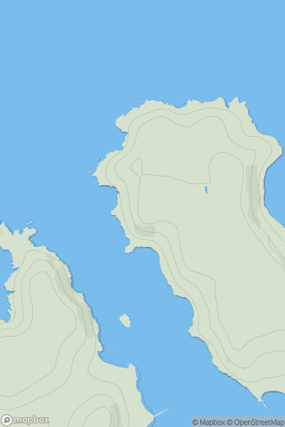 Thumbnail image for King Charles's Castle (Tresco) showing contour plot for surrounding peak