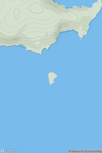 Thumbnail image for Thatcher Rock showing contour plot for surrounding peak