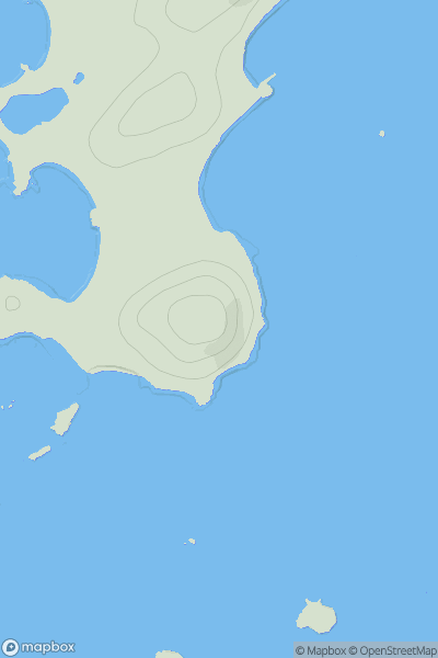 Thumbnail image for Samson Hill showing contour plot for surrounding peak