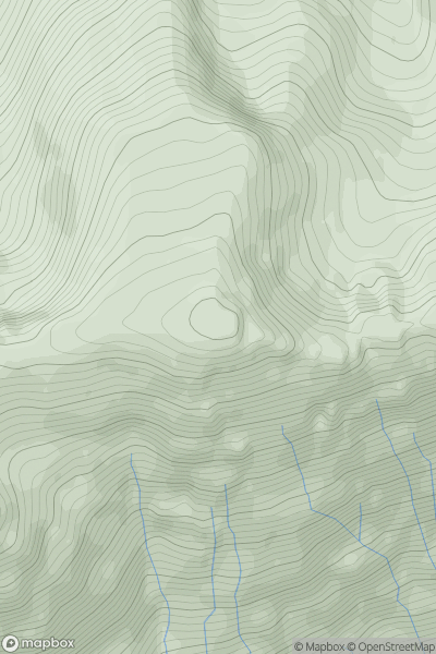 Thumbnail image for Aonach Eagach - Sgorr nam Fiannaidh showing contour plot for surrounding peak