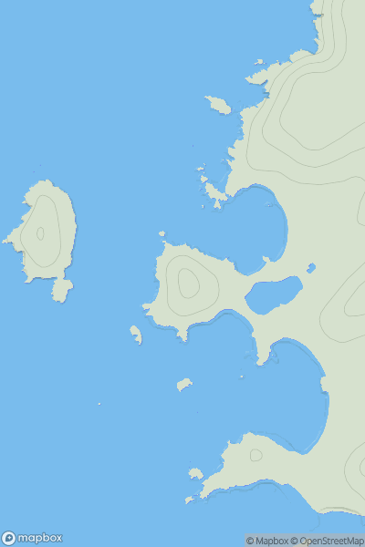 Thumbnail image for Gweal Hill showing contour plot for surrounding peak