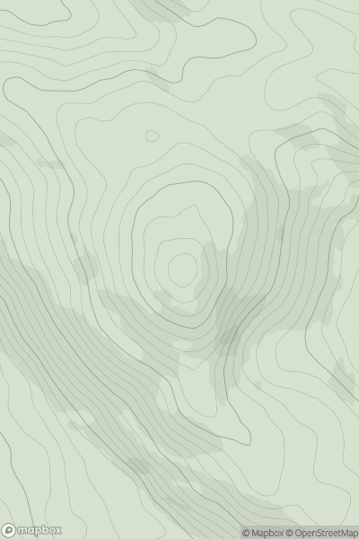 Thumbnail image for Bengairn showing contour plot for surrounding peak
