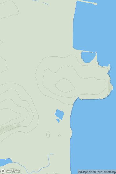 Thumbnail image for Roundham Head Hill showing contour plot for surrounding peak