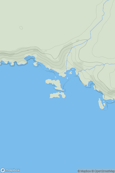 Thumbnail image for Asparagus Island showing contour plot for surrounding peak