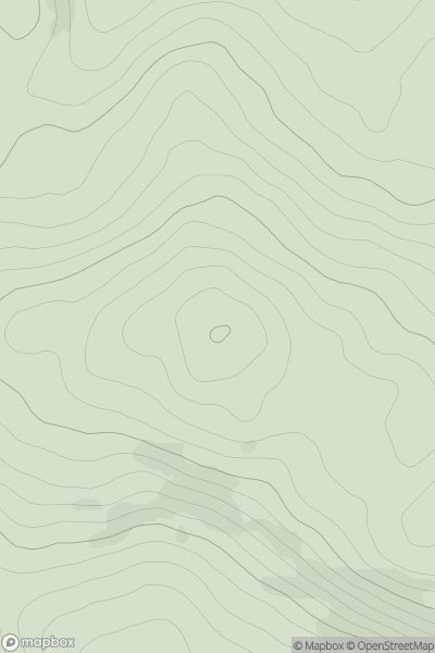 Thumbnail image for Wauk Hill showing contour plot for surrounding peak