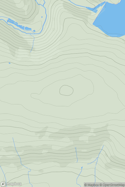 Thumbnail image for Hadborough showing contour plot for surrounding peak