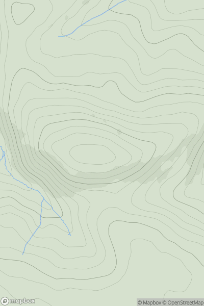 Thumbnail image for Dowsborough showing contour plot for surrounding peak