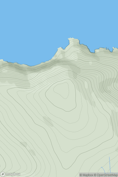 Thumbnail image for Great Hangman showing contour plot for surrounding peak