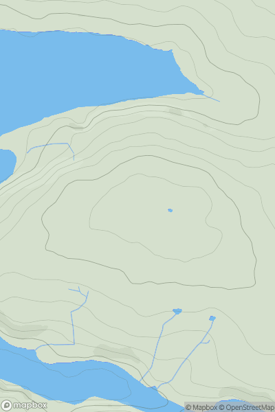 Thumbnail image for Upton Hill showing contour plot for surrounding peak