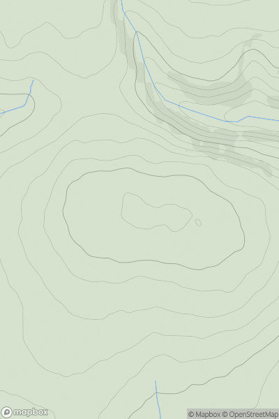 Thumbnail image for Mockham Down showing contour plot for surrounding peak