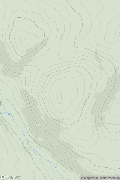 Thumbnail image for Willett Hill showing contour plot for surrounding peak