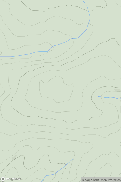 Thumbnail image for Bickingcott Hill showing contour plot for surrounding peak