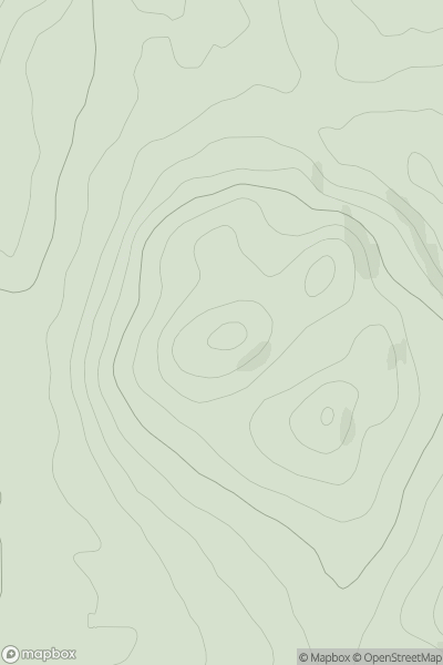 Thumbnail image for Hightown Hill showing contour plot for surrounding peak