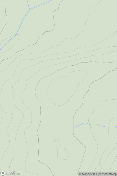 Thumbnail image for Chimney Down showing contour plot for surrounding peak