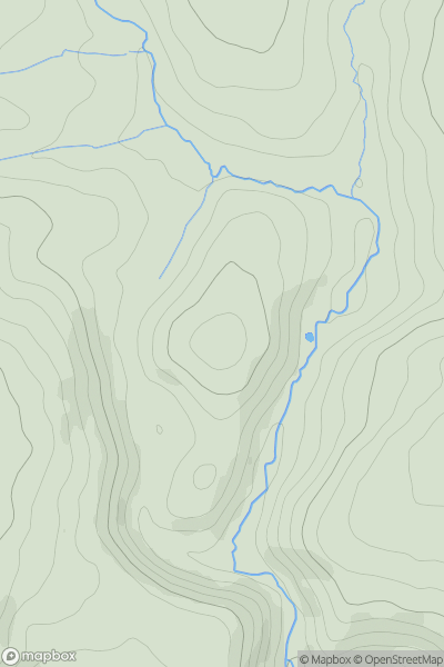 Thumbnail image for Hiccombe Hill showing contour plot for surrounding peak