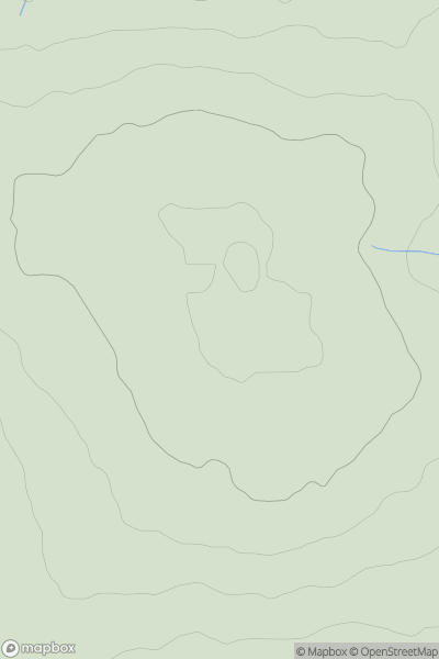 Thumbnail image for Hore Down showing contour plot for surrounding peak