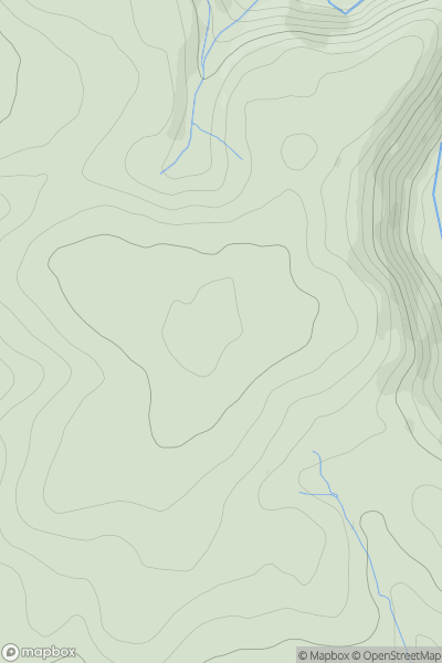 Thumbnail image for Old Berry Hill showing contour plot for surrounding peak