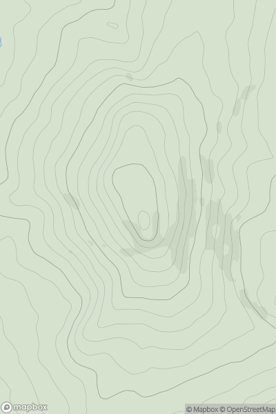 Thumbnail image for Dumpdon Hill showing contour plot for surrounding peak